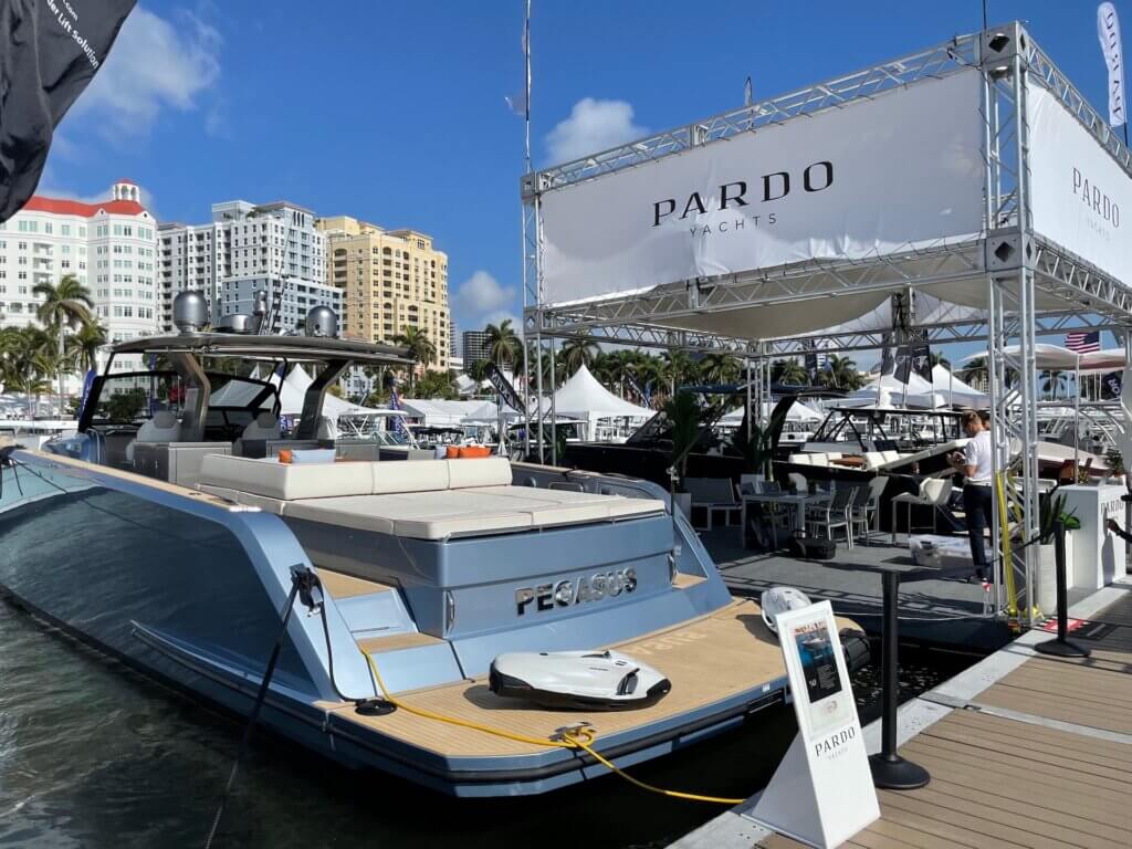 Pardo Yacht at the Palm Beach Boat Show 2021